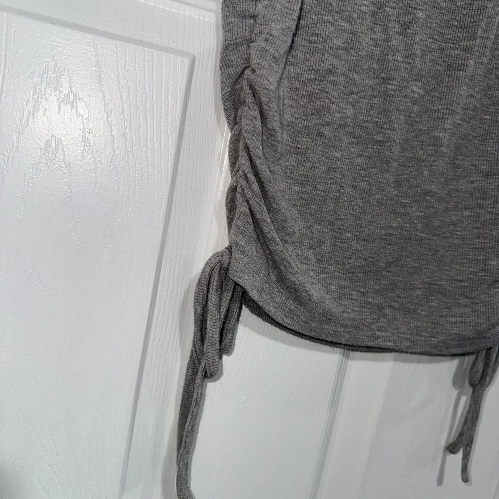 Ruffled sided tank top
